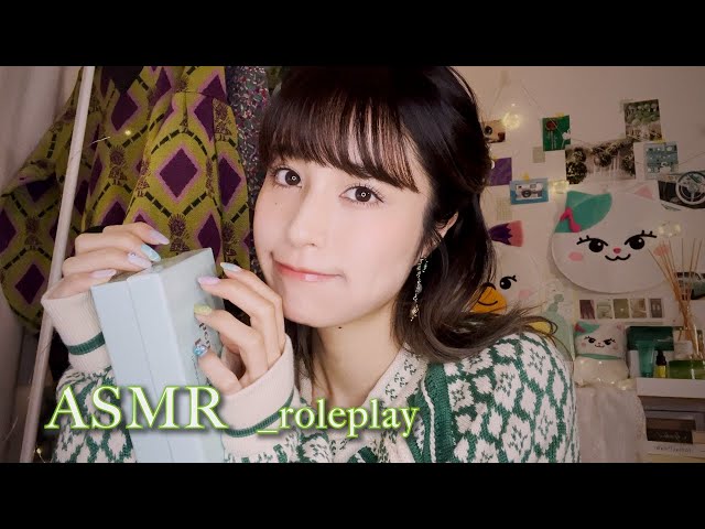 ASMR roleplay｜Inaudible whispering and tapping next to you as you sleep🎧💚relaxing｜sleep｜japan