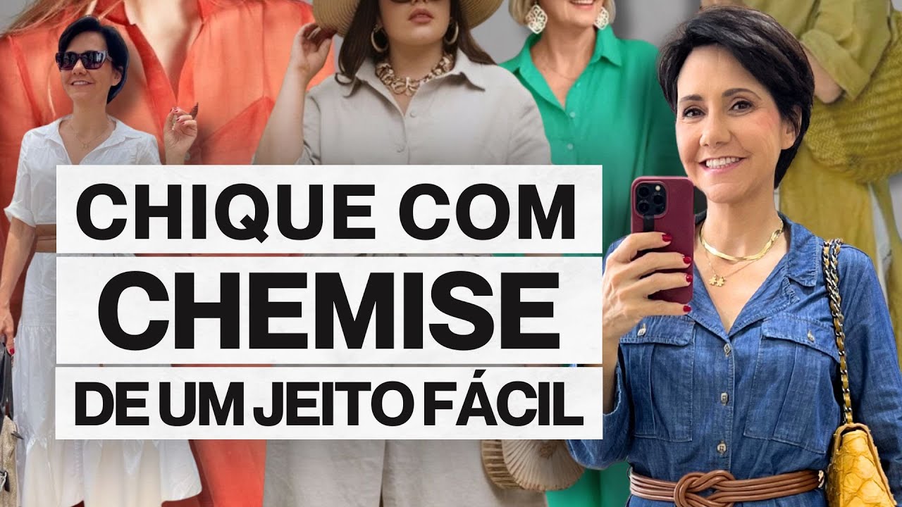 VEJA AGORA: COMO USAR VESTIDO CHEMISE e FICAR CHIQUE! SOMENTE AQUI