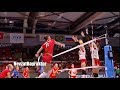 Nataliya goncharova spikes to eda erdems face  volleyball headshot