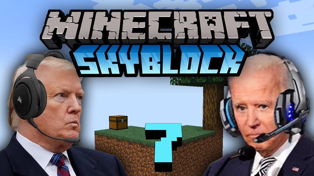 US Presidents Play Minecraft Skyblock 7
