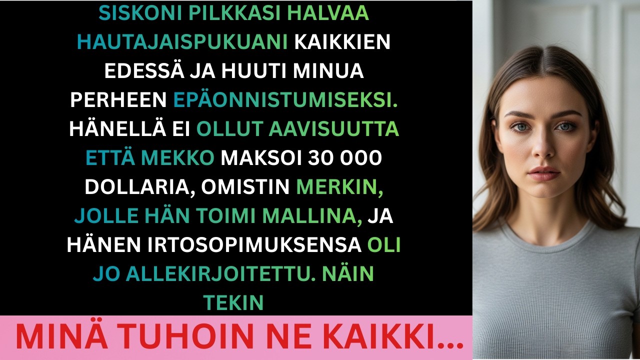 "Äiti makaa sairaalavuoteella, käteni tiukasti hänen kädessään. Hän katsoo minua silmillä, joissa on salaisuuksia, joita en ole koskaan ymmärtänyt, ja kuiskaa: 'Näytä heille, kuka sinä olet.'...