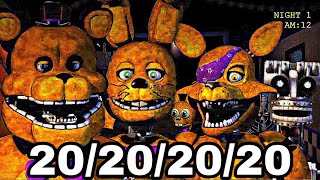 I Just Beat FNAF 0 20/20/20/20 Challenge..
