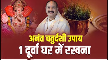 🟢अनंत चतुर्दशी उपाय  1 दूर्वा घर में रखना #pradeepmishrakeupay #livestream #upay
