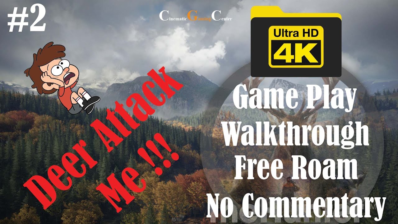 Олень напал на меня! | Hunter Call of the Wild —4K 60 кадров в секунду — Геймплей — Без комментариев