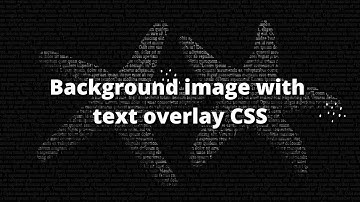 CSS art tutorial | Background image with text overlay CSS