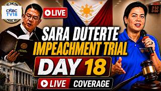 🔴Philippines Senate LIVE: Impeachment Trial of VP Sara Duterte - DAY 17 (August 24, 2026) | N18G