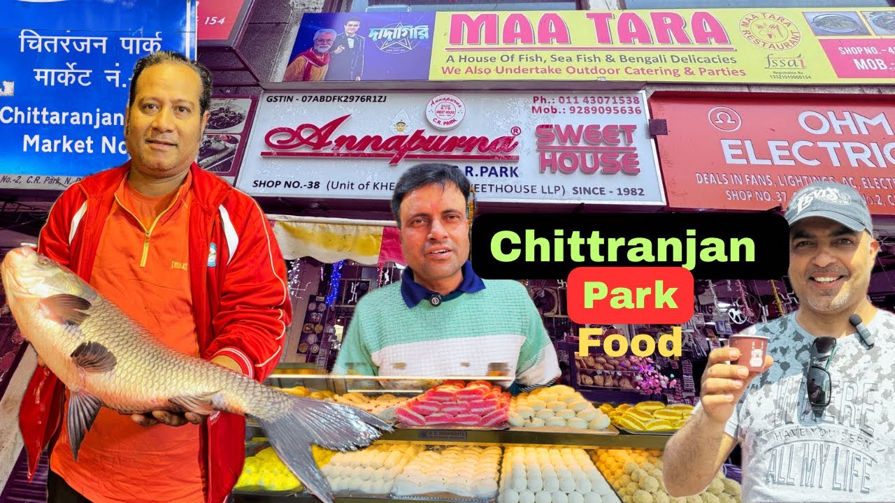 Best Food Options in CR Park Delhi | गुड़ के रसगुल्ले | Kolkata Biryani | Mutton Kosha |Jhalmuri|