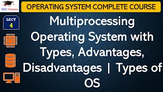 L4: Multiprocessing Operating System with Types, Advantages, Disadvantages | Types of OS