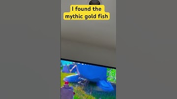 I found the mythic gold fish!! #subscribe #funny #fortnite #mythic #goldfish #mythicgoldfish