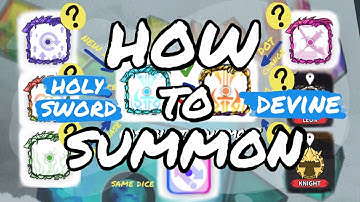 【Random Dice】All the ways to summon Devine Holy Sword dice - powerful dice in both PvP and Co-op!!