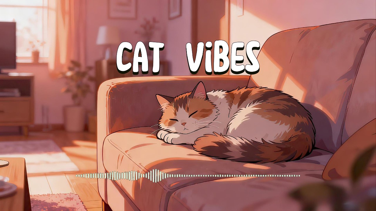 lofi hip hop radio 🧡 cozy sofa cat beats to relax / study [Sleep / Nostalgia] 🐈🌅