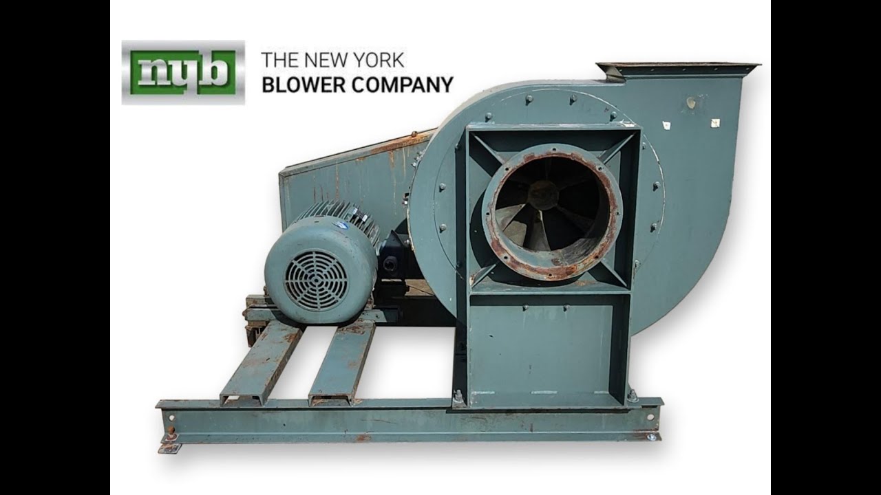 Used 8,000 CFM 22" SP New York Blower Fan Size 264 DH Series 30 GI