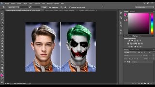 Speed_Art [Transformes ton photo à JOKER] Photoshop CC screenshot 5