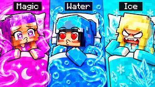 Trapped in a ELEMENTAL GIRL SLEEPOVER in Minecraft!