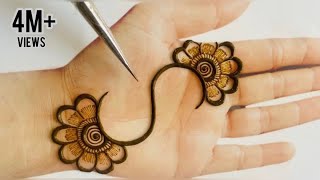 Very Easy Simple Arabic Mehndi Design Trick For Beginners| S Alphabet Mehandi Design |Mehendi design screenshot 2