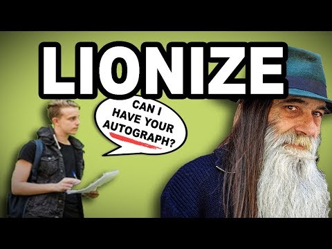 Learn English Words: LIONIZE - Meaning, Vocabulary with Pictures and Examples