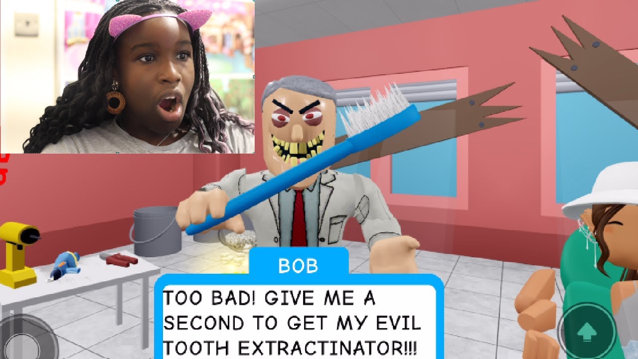 ROBLOX ESCAPE BOB THE DENTIST SCARY OBBY GAMEPLAY YouTube
