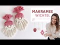 Makramee Wichtel Anleitung für Weihnachten