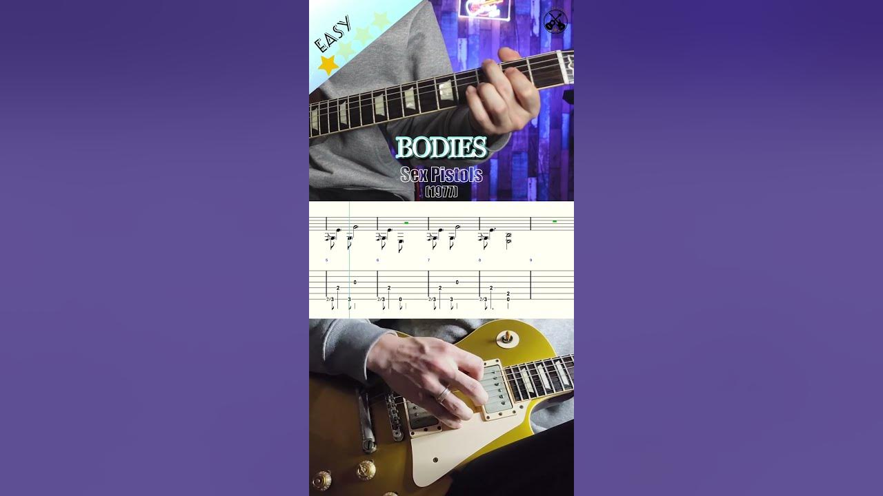 Bodies -Sex Pistols- guitar riff(+TAB) @luka_r_guitarist