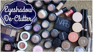 Eyeshadow Declutter! Makeup De-Clutter 2016