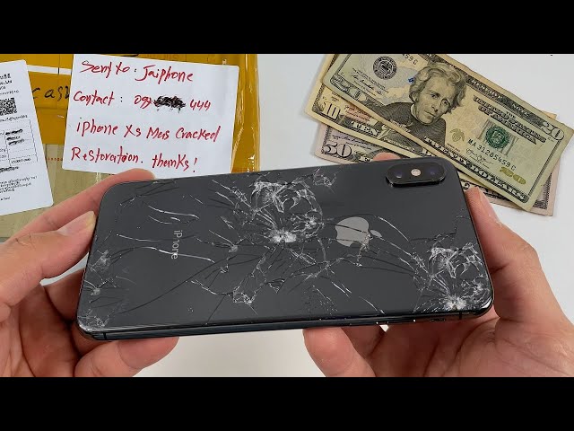 Iphone Xs Max Cracked Restoration | How To Replace Iphone Back Glass  Yourself - Youtube
