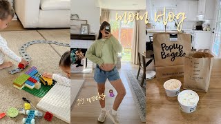 MOM VLOG: pop up bagels taste test, fav pregnancy dresses, 3rd trimester symptom update!