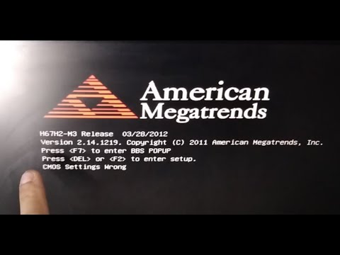 Solución CMOS Settings Wrong - recordar cambiar la pila de la bios