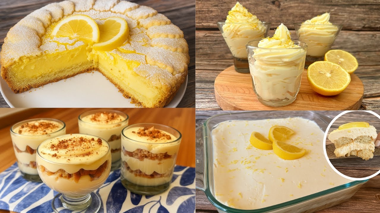 ¡Irresistibles! 4 Postres con Limón Fáciles que Tenés que Probar 🍋✨ [Recetas Paso a Paso]