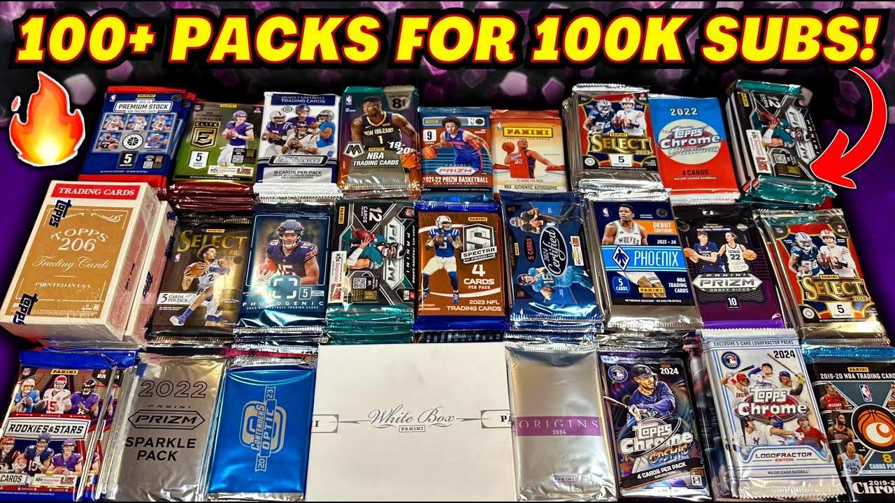 *MIND BLOWING PULLS GALORE!🤯 OPENING $20,000 SPORTS CARD PACKS TO CELEBRATE 100,000 SUBSCRIBERS!🔥