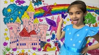 Paint the unicorn horses town colourful screenshot 2