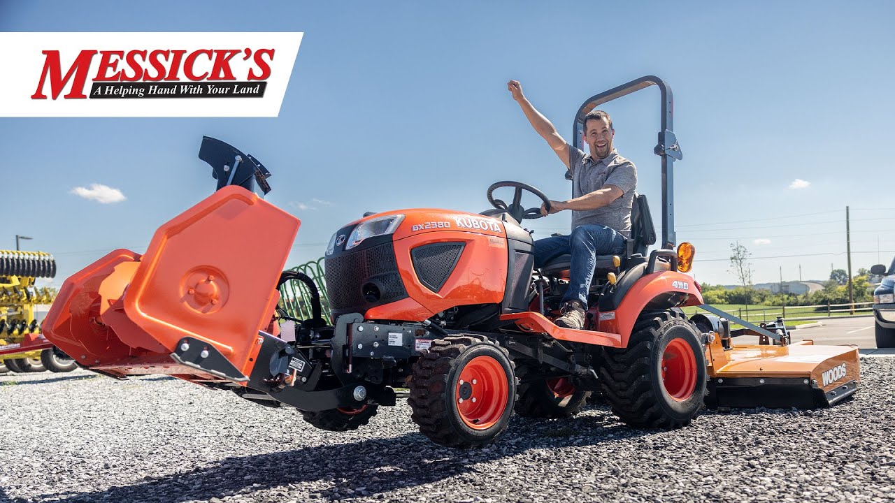 72" Rotary Cutter on a BX2380 Oversized Implements YouTube