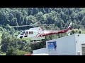 Eurocopter H125 Ecureuil AS350B3e HB-ZAG Air Glaciers landing Sion airport Switzerland 21.07.2025