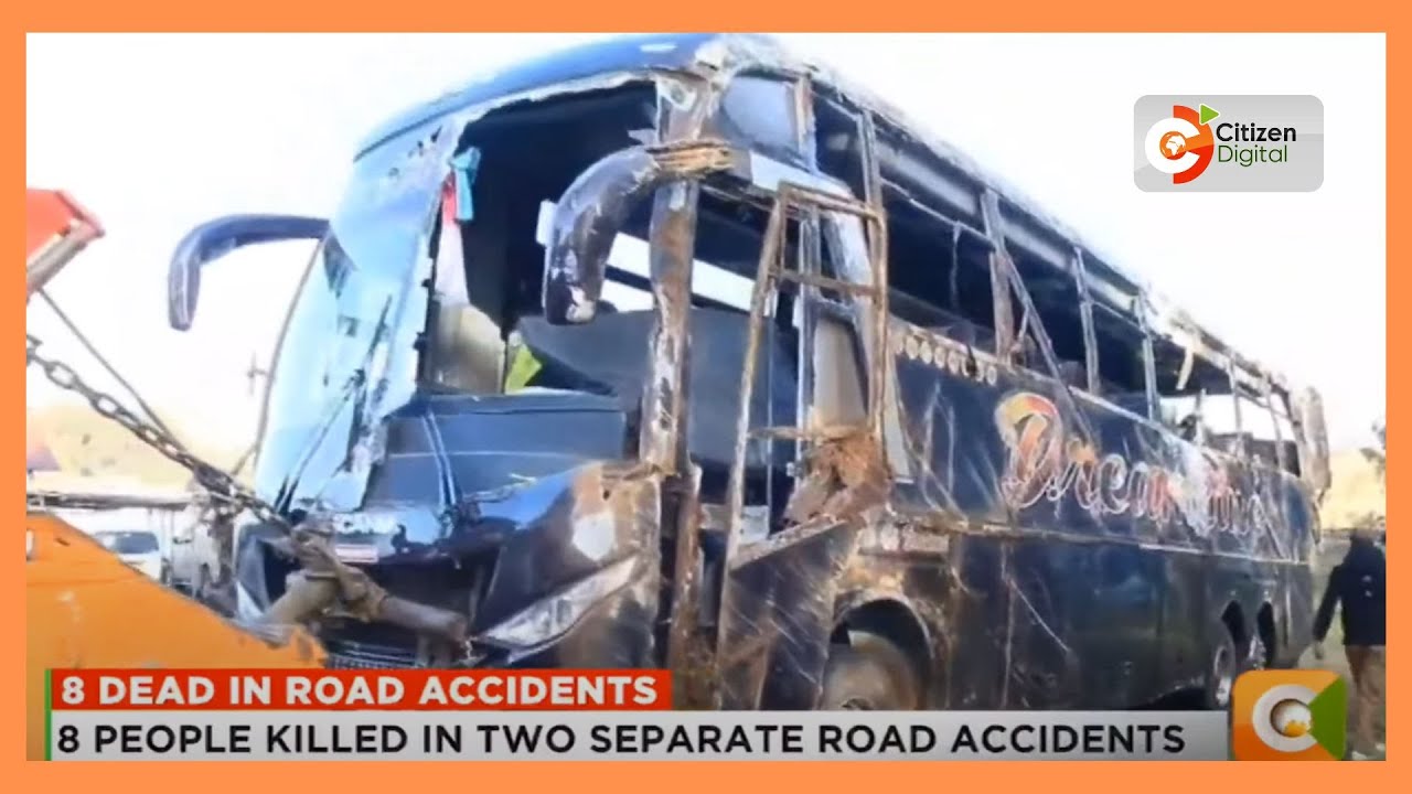 Eight people killed in two separate accidents - YouTube