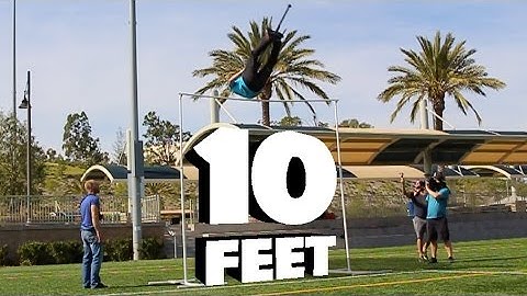 WORLD RECORD HIGHEST FRONTFLIP ON A POGO STICK 10 FEET