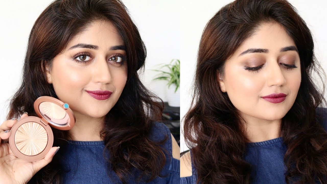 Bold Lips With Bronze Eyes Makeup Tutorial For Indian Skin via youtube.com.