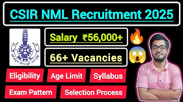 CSIR NML Project Staff Recruitment 2025 || Walk-In Interview || 66 Assistant & Associate Posts ||