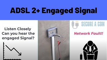 ADSL2+ Service No Dial Tone Just an Engaged Signal. ISP has Told Customer It Internal Fault. Fail