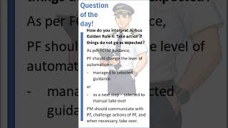 How do you interpret Airbus Golden Rule 4? | Question of the day - A320