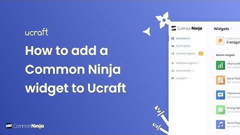How to add a Common Ninja Widget to Ucraft