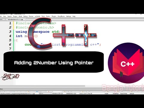 C++ Bangla Tutorials 21 : Adding  2 Number Using  Pointer