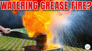 Does WATER Make Grease Fires WORSE?