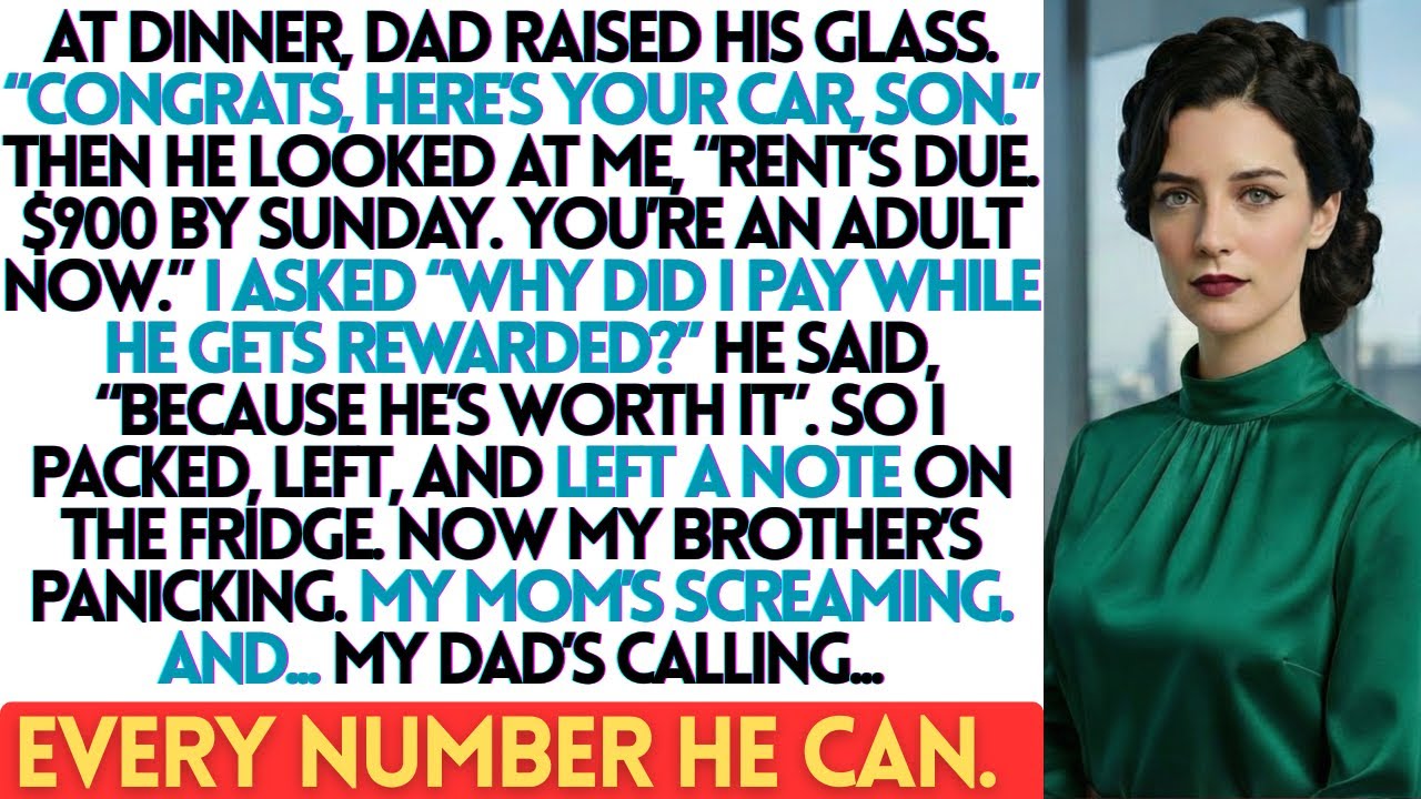 My Brother Got a Car For Graduating  I Got a Bill for Rent  I Left Without a Word, But Left a Note..