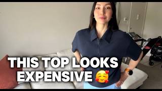 Women’s Zip Polo Top Review | Soft Modal Office Outfit Test screenshot 3