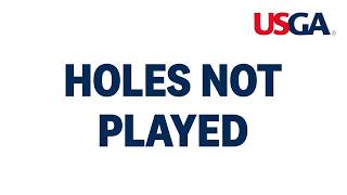 Holes Not Played