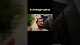 🔑 Static Keyword in Java 💻⚡ | Static Variables, Methods & Blocks Explained | Java OOP #Shorts