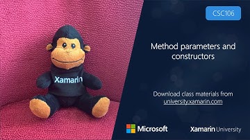 CSC106 - Method Parameters and Constructors