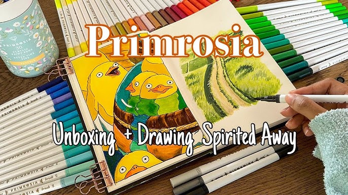 Primrosia Dual Tip Watercolor Marker Pens and Primrosia Watercolor Journals  