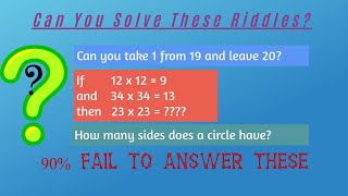 20 Math Riddles to Boost your Brain Power | Math Riddles with Answers