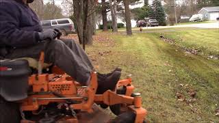 DR Leaf Vac Cleaning up Pine Needles and leaves