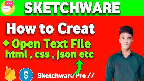 How to Open text file on Sketchware Project | Sketchware pro | Rajeshsardar